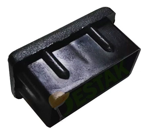 Imagem 4 de 4 de Tampa Retangular Plástica Acabamentos Metalon 50x30 10 Peças