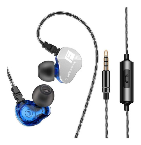 Auriculares in-ear gamer QKZ CK9 blue