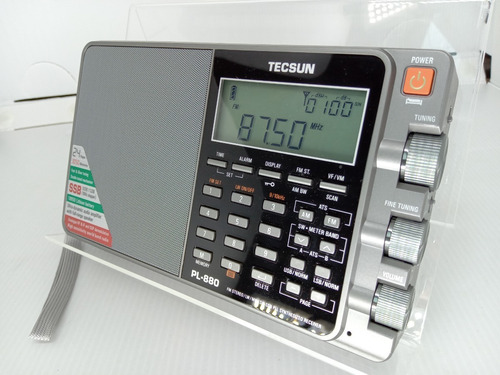 Imagem 3 de 10 de Rádio Receptor Tecsun Pl-880 Am Fm Oc Pl880 Novo Completo