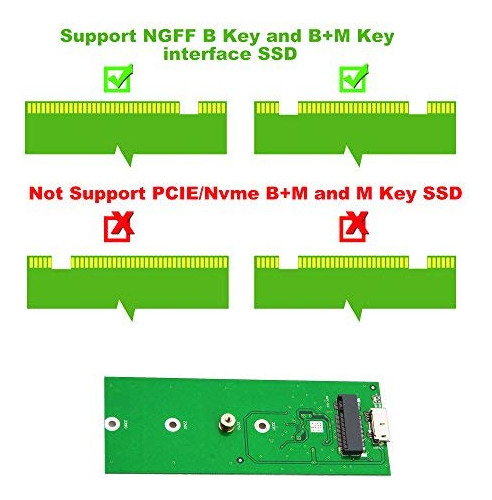 Adaptador Conversor De Lector Ssd Externo M.2 Sata Ssd A Usb
