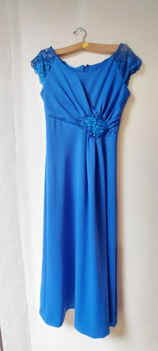 Imagen 4 de 5 de Vestido Azul Baile De Graduación