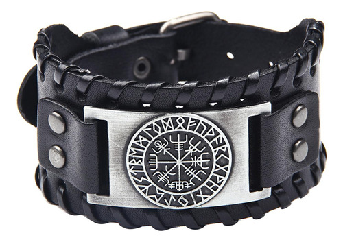 Pulsera Para Hombre De Cuerda Trenzada Punk Viking Pulsera