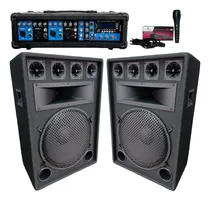 Comprar Combo 2 Bafles 15 500w\u002Fconsola Moon Usb\u002Fsd\u002Fbuetooth\u002F1mic