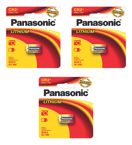 Pilas Cr2 Panasonic, 3 Piezas