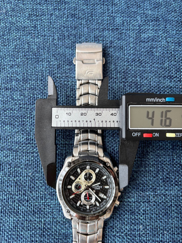 Reloj Original Casio Edifice Plateado Plateado Negro (Usado)