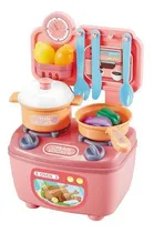 Comprar Kit de cocina para niños, miniestufa, horno, sartenes y cubiertos