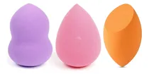 Comprar Kit 3 Esponjas De Maquiagem Para Rosto Base, Corretivo E Pó Cor Cores Sortidas