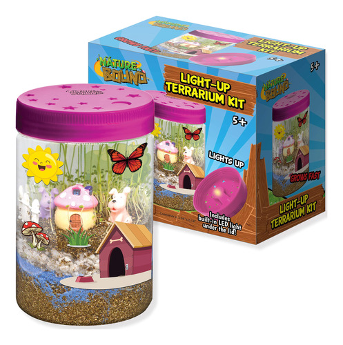 Nature Bound - Kit De Terrario Con Luz Led Para Nios, Incluy