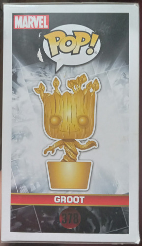 Groot Dorado 378 Cromado Oro Funko Pop Marvel Studios