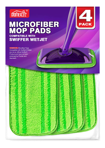 Homexcel Almohadillas De Microfibra Compatibles Con Swiffer