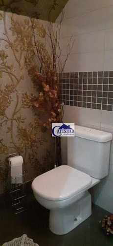 Imagem 28 de 30 de Sobrado Com 4 Dormitórios, Sendo 3 Suítes, À Venda, 310 M² Por R$ 1.500.000 - Vila Assunção - Santo André/sp - So0840