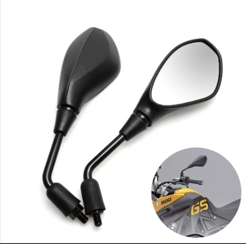 Soporte Abrazadera Y Espejo Retrovisor Para Motos Y Scooter