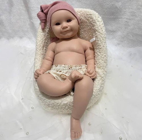 Bebé Reborn Original Silicona Sólida Realista 4kg 50cm Madie
