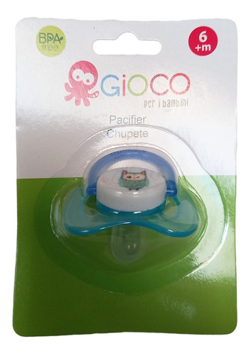 Chupete +6m Gioco Fisiológico Plano Bpa Free Febo