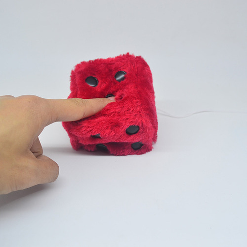Fweaad Llavero Con 6 Juguetes De Peluche Con Forma De Dados
