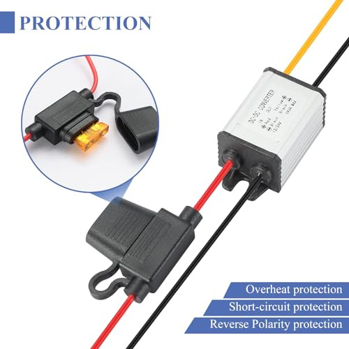 Pack Convertidor Dc/dc 8-32v A 5v Para Automocin Y Led