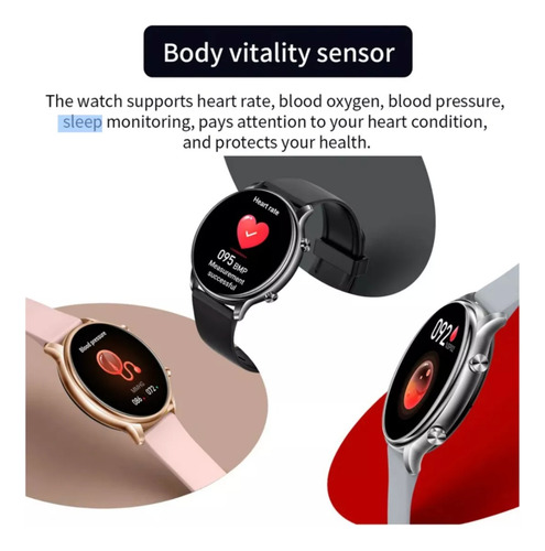 Imagen 3 de 8 de Relojes Mujer Hombre Smartwatch Inteligente Llamadas Dama