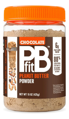 PBfit Crema de Cacahuate en Polvo Sabor Chocolate 425 grs