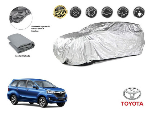 Funda Car Cover Afelpada Premium Toyota Avanza 1.5 2016-2020