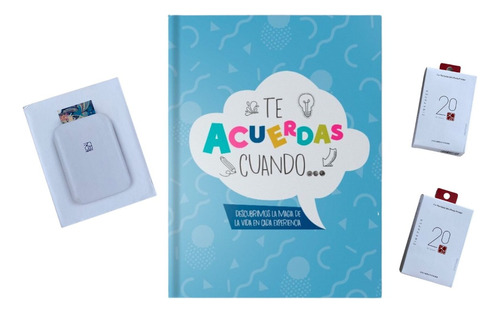 Kit Libro De Recuerdos + Impresora Portátil + 40 Hojas