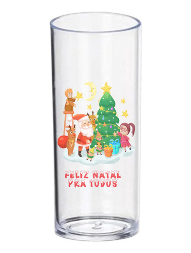 85 Copo Personalizado Natal: Papai Noel E Árvore R002 1420