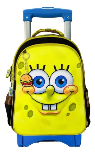 banco Opaco granja Mochila Bob Esponja Ruedas | MercadoLibre 📦