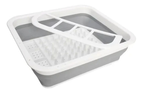 Imagen 6 de 10 de Secador Platos Multiusos Porta Cubiertos Plegable Cocina
