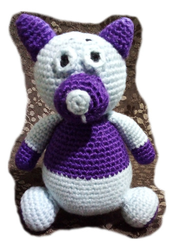 Gatito Amigurumi Crochet Bicolor