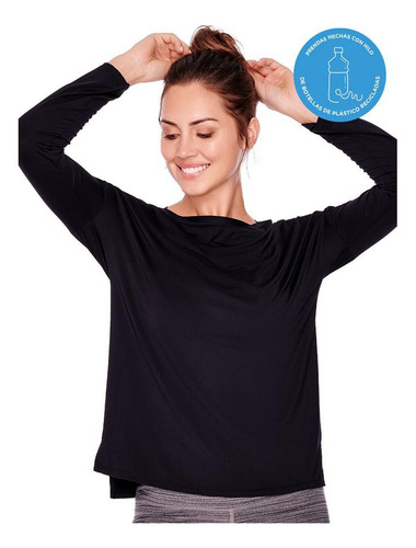 181041 Playera Ilusion Manga Fibra Botella Reciclada Tela