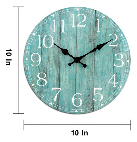 Reloj De Pared De Cocina Retro Vintage I Country Farmhouse