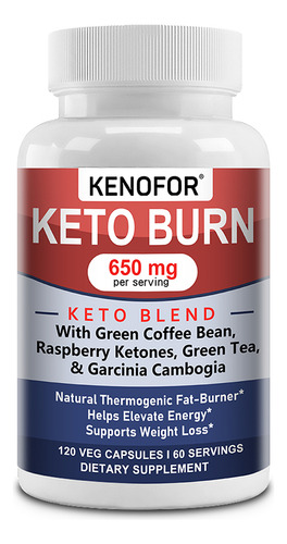 Aumenta El Metabolismo, Quemador De Grasa Natural, 120 Cápsu
