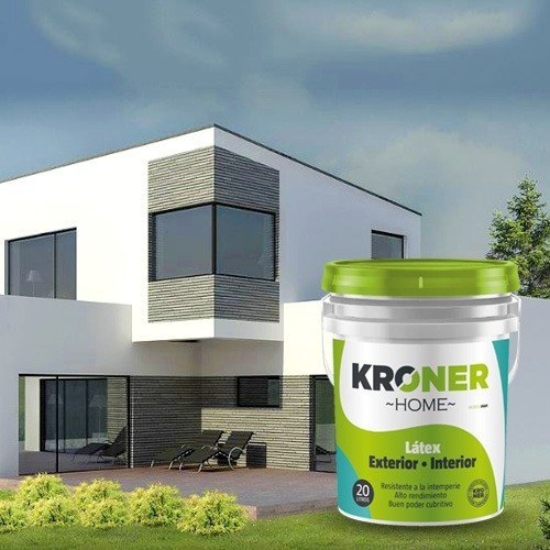 Pintura Exterior Interior 20 Lts Látex Alta Calidad Kroner