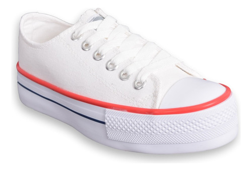 Zapatilla Jaguar #8010 Urbanas Plataforma Lona Puntera