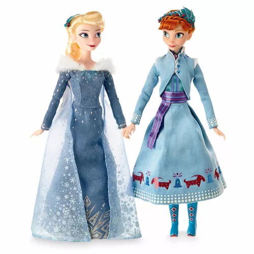 Bonecas Anna e Elsa de Frozen + Brinde Olaf – Lojativa