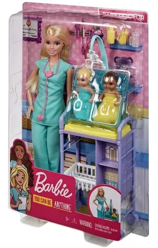 Boneca Barbie Profissões Médica Pediatra - Original Mattel