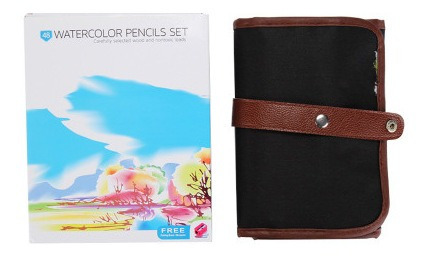 Lápis De Esboço De Lápis De Cor Solúvel Em Água 48ccolor Par