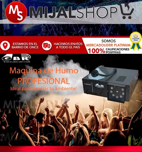 Maquina De Humo Gbr V-1500 Pro Multi Posición Garantía Mjs