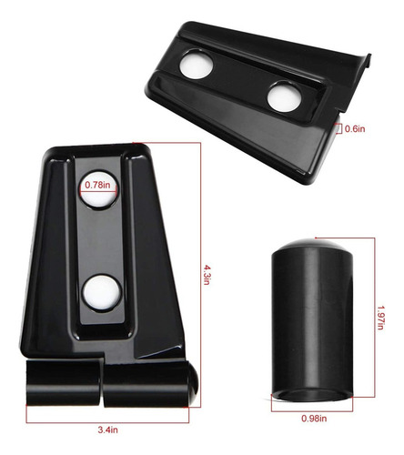 Cubierta De Bisagra Puerta Para Jeep Wrangler Jk Exterior