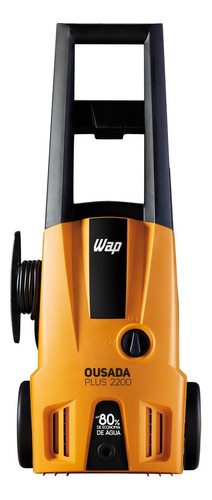 Lavadora de alta pressão Wap Ultra Ousada Plus 2200 amarela e preta de 1500W com 1750psi de pressão máxima 220V
