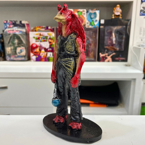 Action Figure Star Wars Jar Jar Binks Estátua De Resina