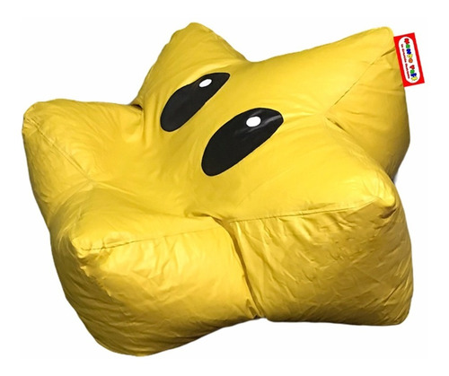 Puff Estrella Con Ojos Tipo Nintendo Soporta Hasta 85kg