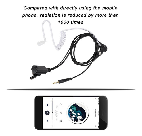 Walkie Talkie Audífonos Manos Libres Para Radio Con Ptt
