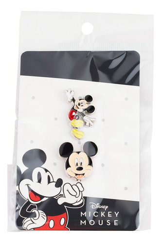 Jogo Com 4 Broches Pin Decorativo Mickey E Minnie
