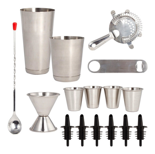 De 16 Repuesto Coctelera Home Bar Kit Completo Bartender