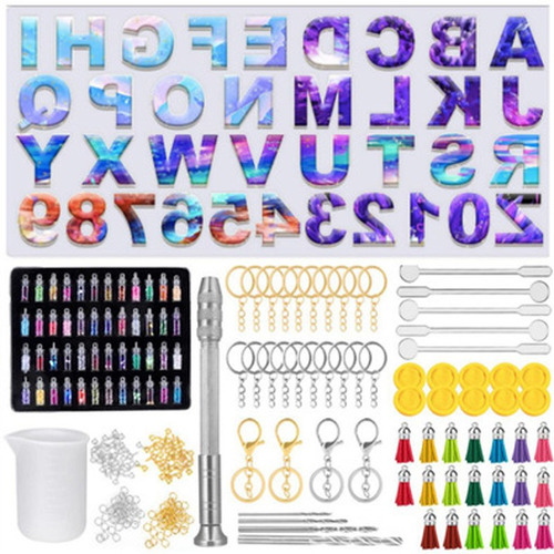 267 Piezas De Resina Basic Letter Molde Kit