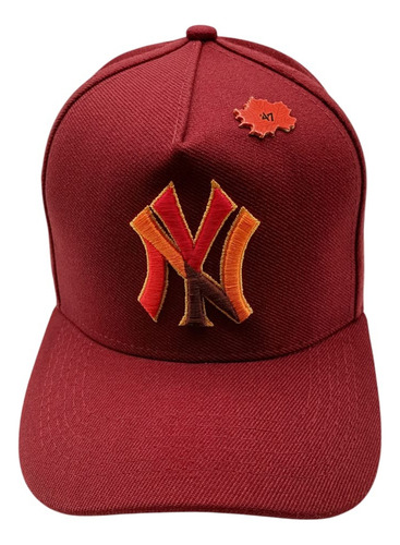 Gorra Ajustable Equipos Estilo Mlb Limitada Pin Premium Moda Bordeaux Yankee Medida Ùnica Ajustable Lisa
