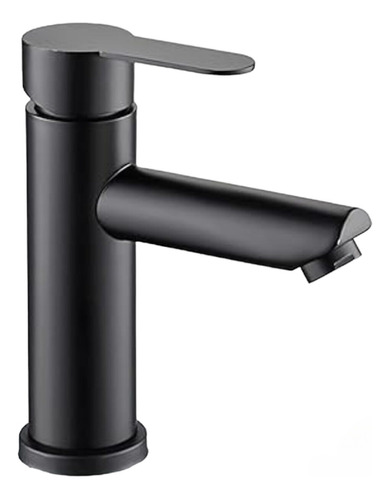 Llave Monomando Grifo Lavabo De Baño Negro Elegante 304-67