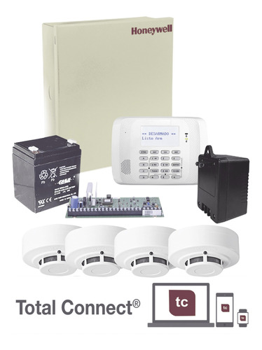 Kit De Panel De Alarma Vista48la Con Gabinete, Batería Y