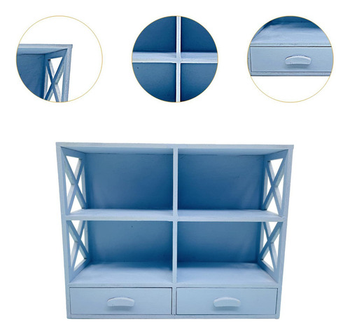 { Gabinete En Miniatura A Escala 1/12, Madera, Simple, Para
