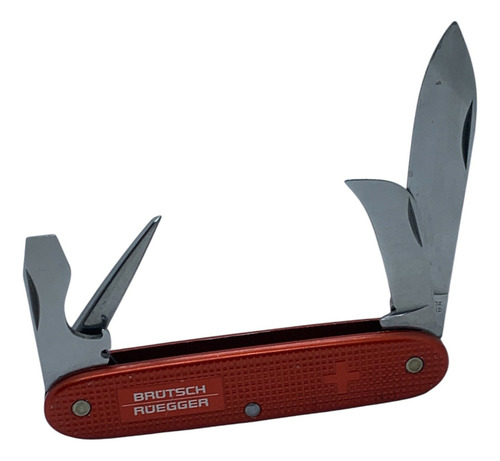 Navaja Victorinox Pioneer Rancher Alox Oc Vintage Rara Rojo Color Rojo Cereza